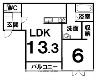NEST【3階】の間取り